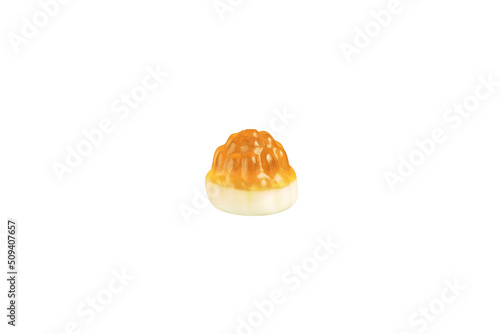 Jelly candy isolated on white background. Jelly beans candy on a white background. photo