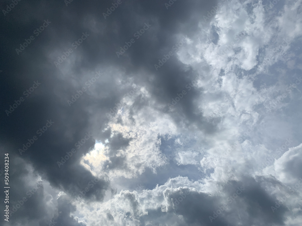 Fototapeta premium Dark stormy clouds