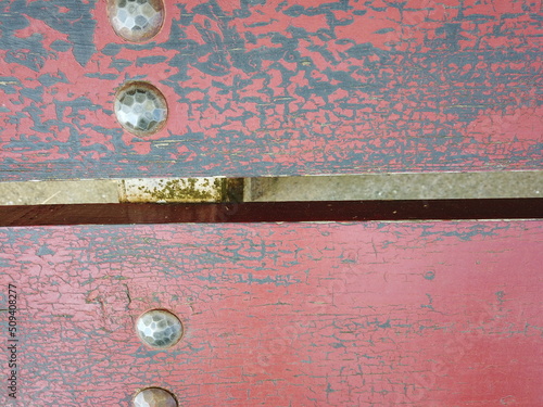 wood board with bolt