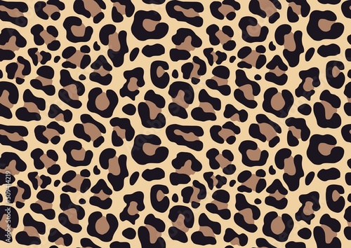 Leopard print seamless pattern, animal skin patches, trendy texture for clothing print, fabric.