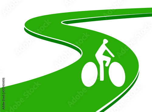 piste cyclable illustration