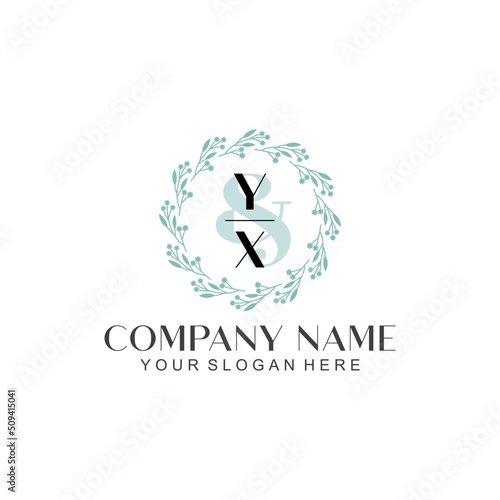 YX Beauty vector initial logo © Rensi