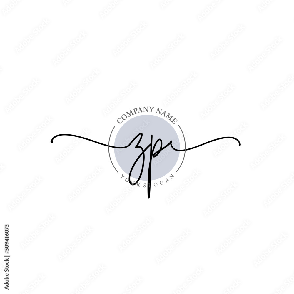 ZP signature logo template vector ZP signature logo template vector