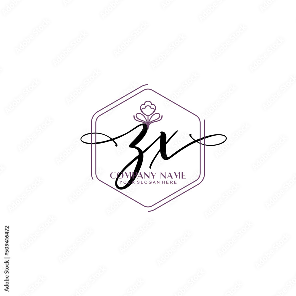 ZX signature logo template vector ZX signature logo template vector