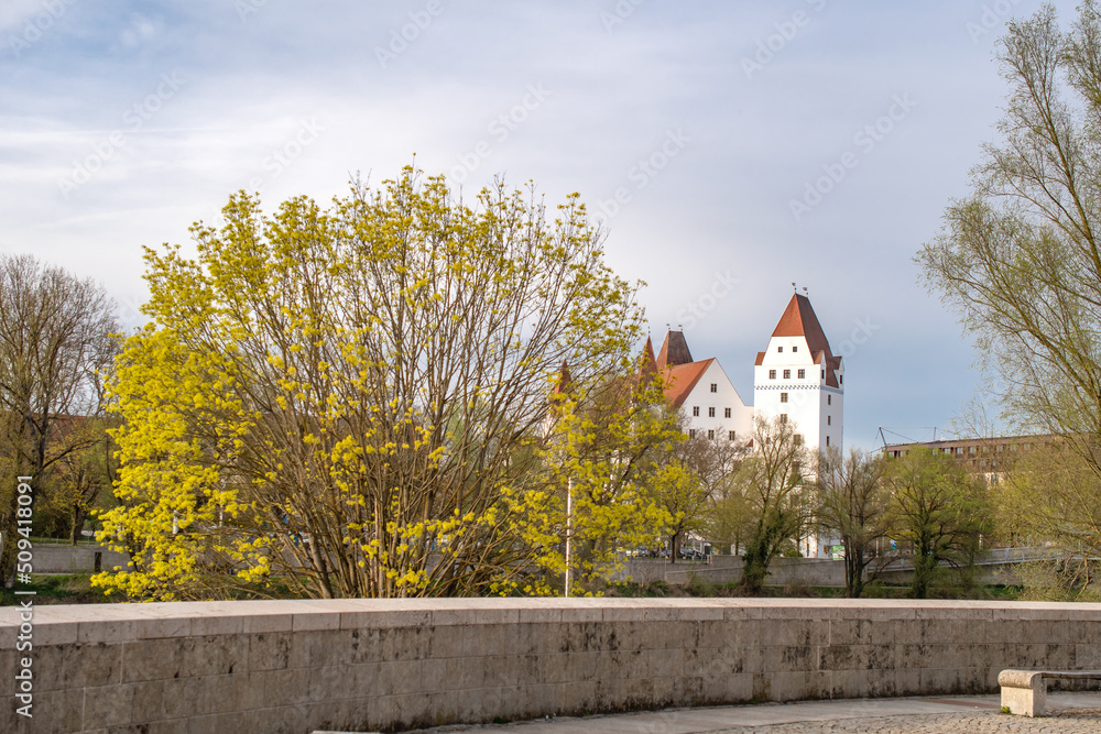 beautiful view of the old city of germany, ingolstadt
