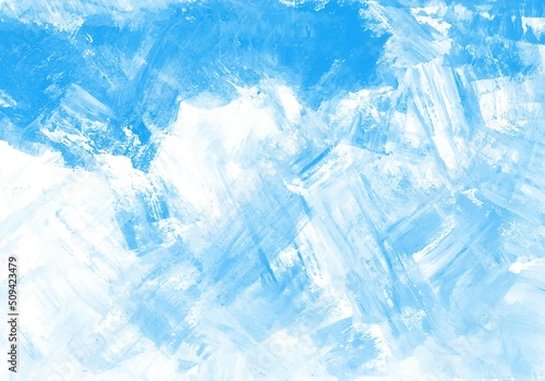 Hand painted blue watercolor texture background