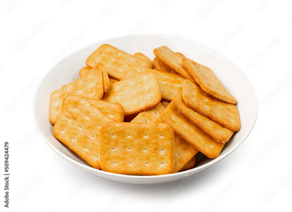 Crackers or biscuits. Cookies isolated Crackers or biscuits. Cookies isolated