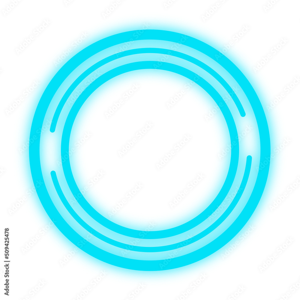 glow circle hud frame
