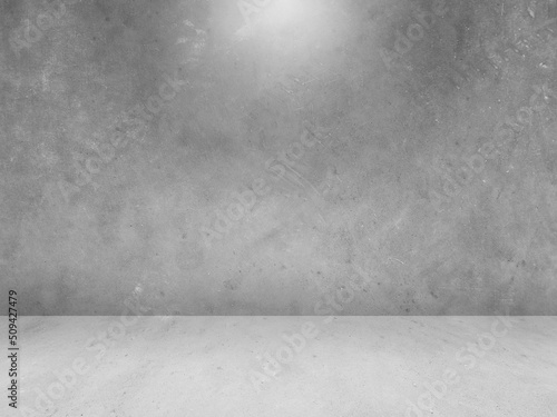 Concrete wall background for displaying products in 3d.