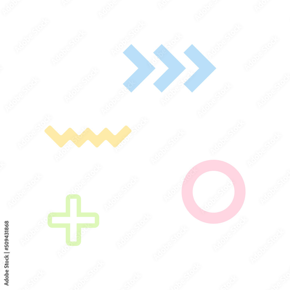 Obraz premium memphis element 