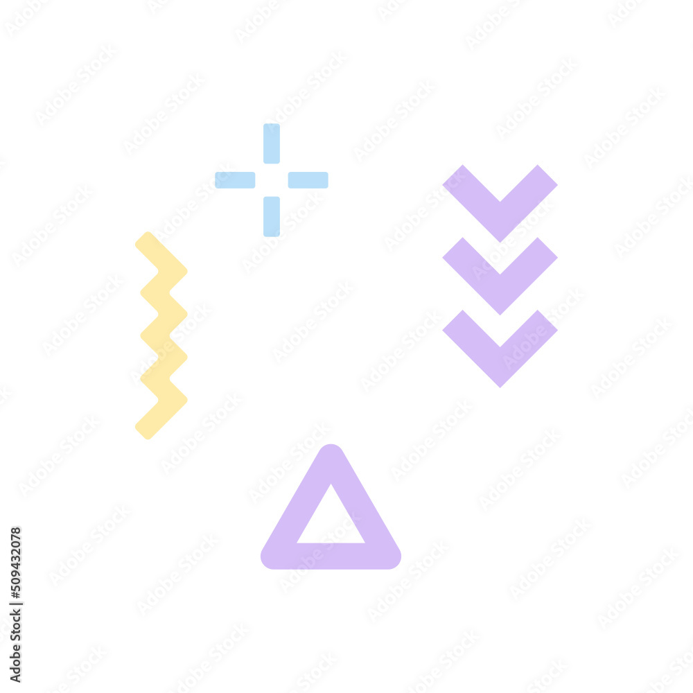 Obraz premium memphis element 