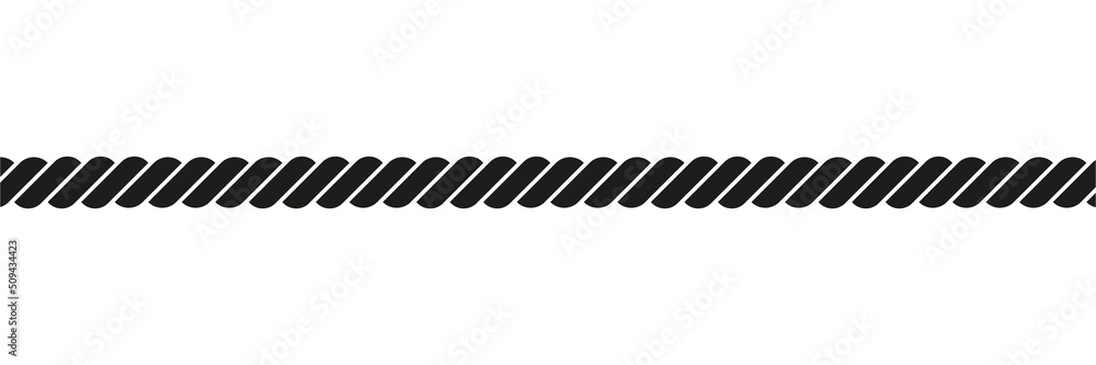 Rope symbol. Wire sign. Vector isolated on white. Stock Vector | Adobe ...