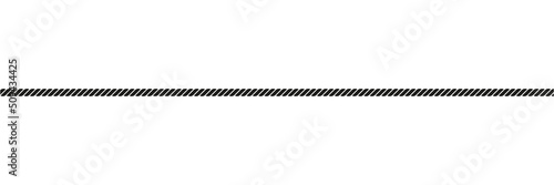 Rope symbol. Wire sign. Vector isolated on white.	