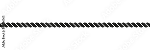 Rope symbol. Wire sign. Vector isolated on white.	