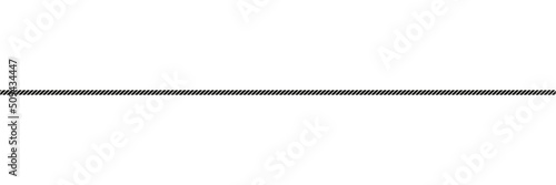 Rope symbol. Wire sign. Vector isolated on white.	