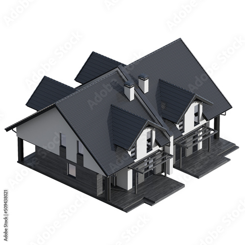 Duplex with attic