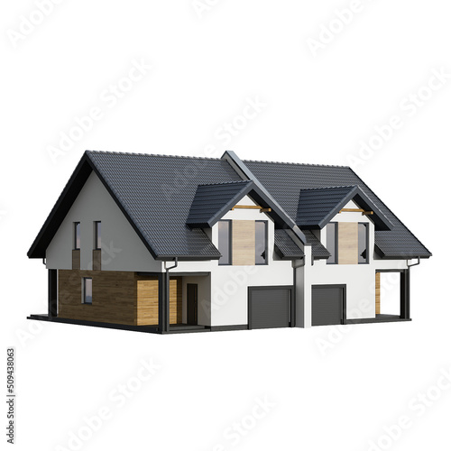 Duplex with attic