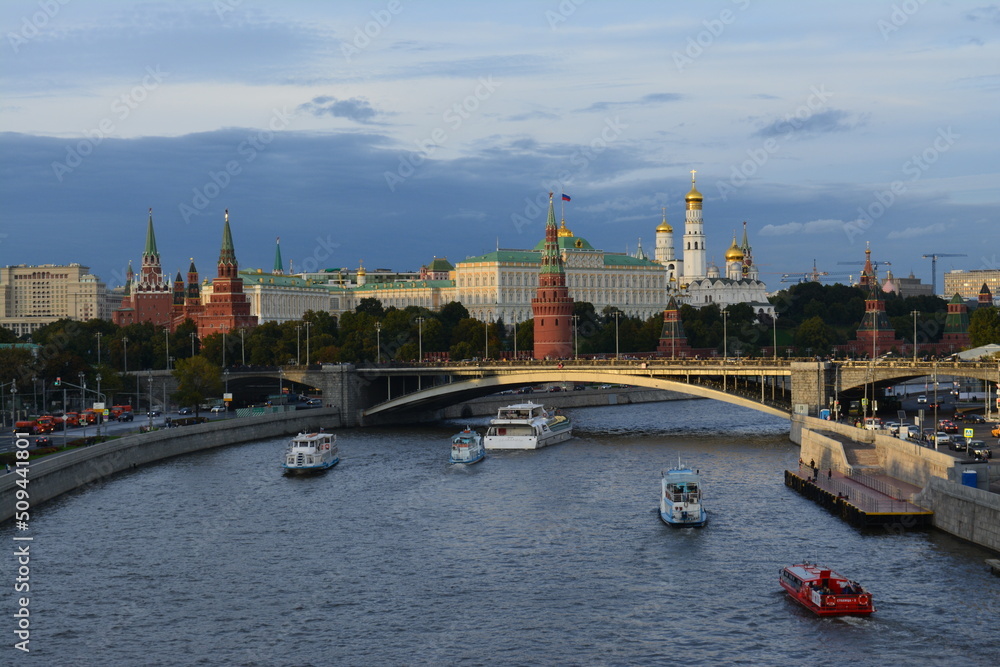 walking in Moscow