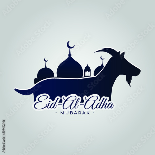 Eid al adha islamic festival of bakrid card design