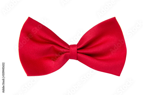 Fotografia Textile bow tie cloth accessory isolated on the white background