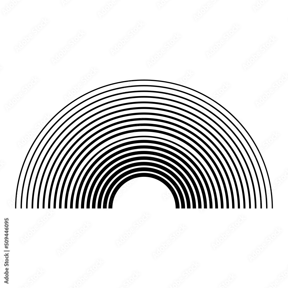 Naklejka premium half circle pattern 