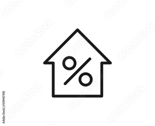 Constraction line icon on white background