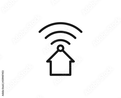 Constraction line icon on white background