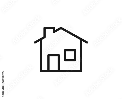 Constraction line icon on white background