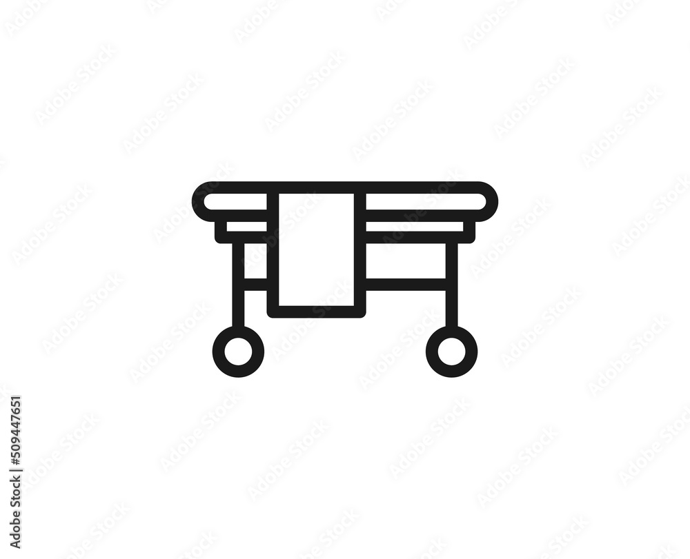 Beauty line icon on white background Beauty line icon on white background
