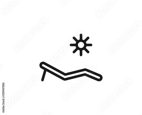 Beauty line icon on white background