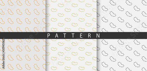 Abstract New pattern background colorful minimal geometric patterns set Free Vector 