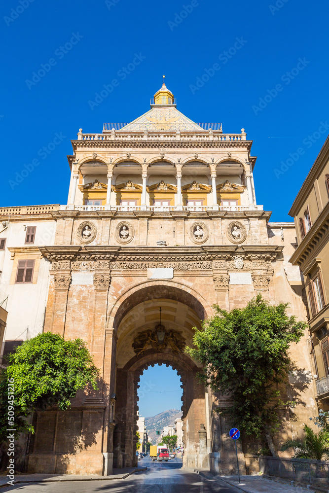 The gate of Porto Nuovo in Palermo