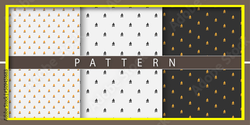 Abstract New pattern background colorful minimal geometric patterns set Free Vector 