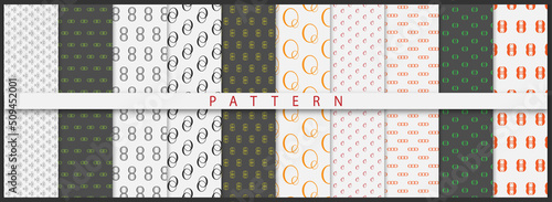 Abstract New pattern background colorful minimal geometric patterns set Free Vector 