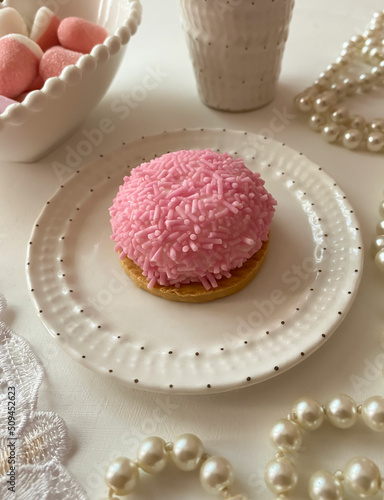 Macaroons on a plate