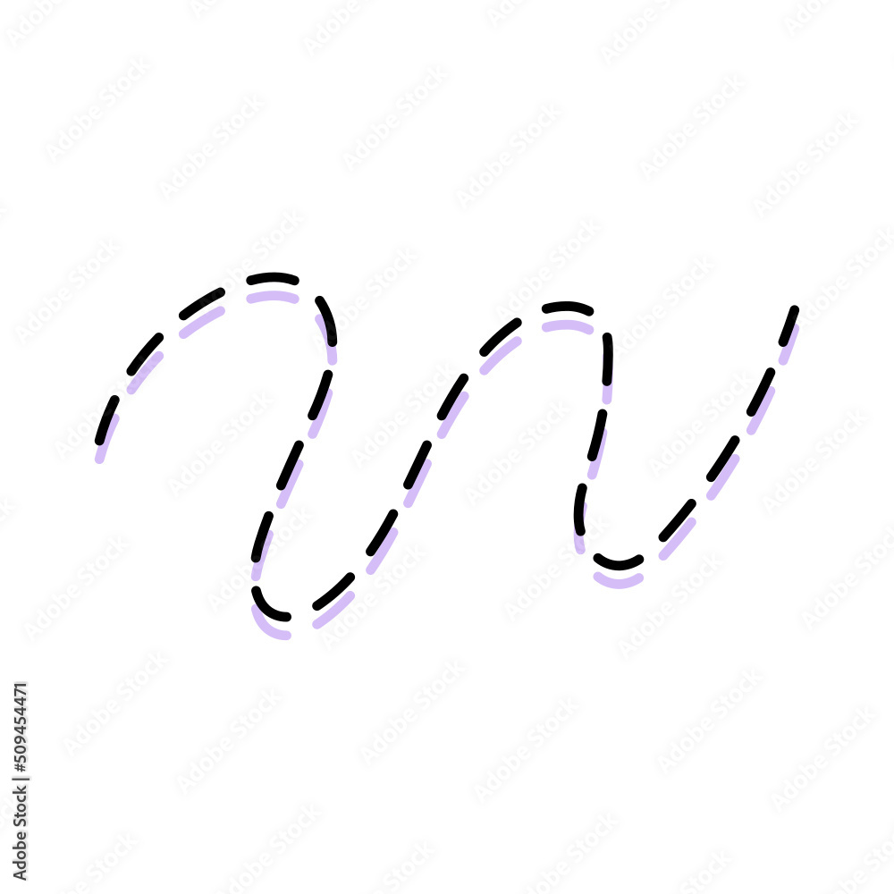 dashed curve line
dashed curve line