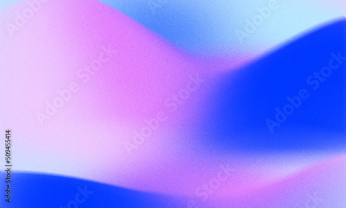 Gradient background with retro grainy film texture. Blurred chroma background. Vintage Noise Effect.