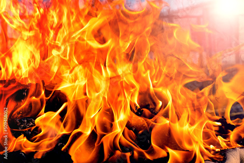 Fire blaze. Abstract blaze, fire, flame texture for banner, background and textured