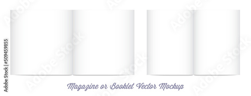Mock Up for album or booklet or magazine in Vector