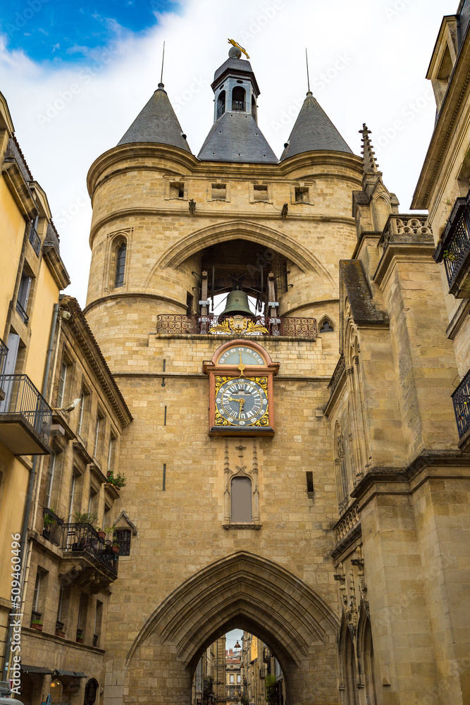 Bell tower gate in Bordeaux