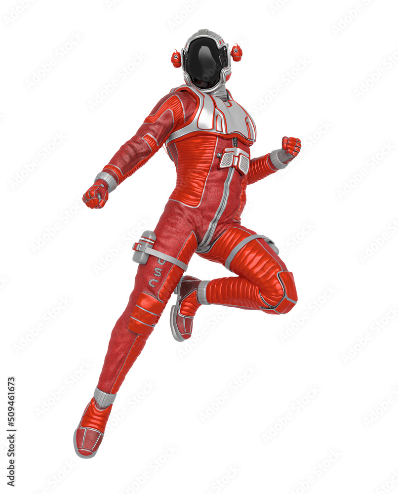 astronaut explorer is floating and looking below astronaut explorer is floating and looking below