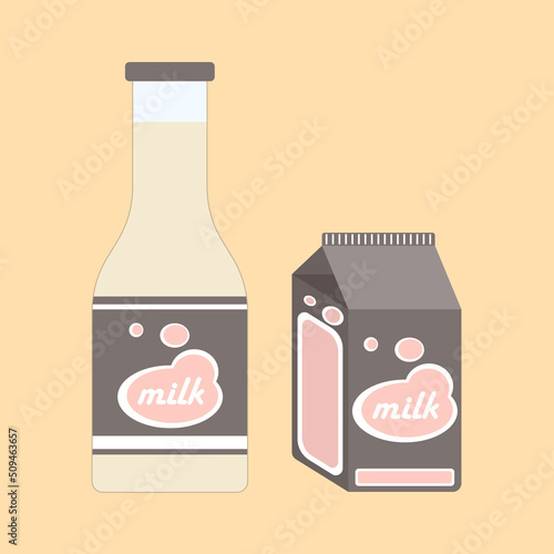 World milk day. Milk chocolate package design paired, pasteurized, UHT, sterilized, Refurbished. Concept for product of milk. Vector best premium illustration.
