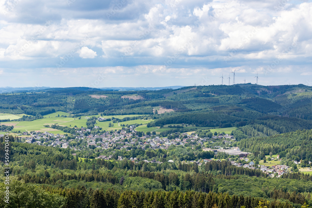 Blick auf Kreuztal Littfeld im Siegerland