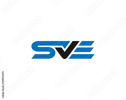 Modern Letter SVE Logo Design Idea Concept Vector Symbol illustration. photo