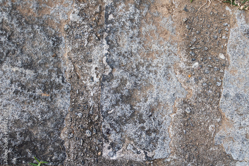 Stone texture. White with holes. Top view. Closeup