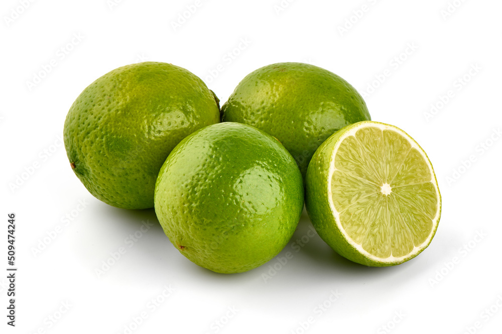 Fresh Lime, isolated on white background. Fresh Lime, isolated on white background.