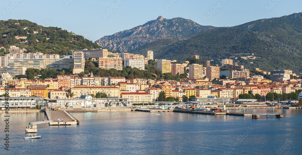 Corsica, France. Ajaccio port in the morning