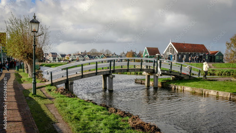 Views from the Zaanse Schans area of the Dutch town of Zaandam