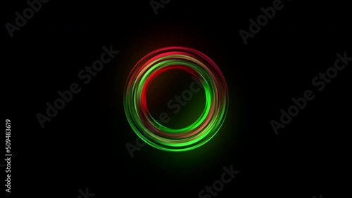 abstract background with glowing circles