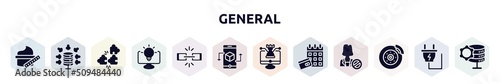general filled icons set. glyph icons such as beauty care, data aggregation, compatibility, business intelligence, chain, ar app, digital strategy, annual fee, disk brake icon.